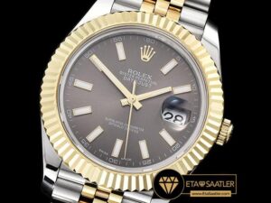 R2DJ0220D - DJ2 41mm Jub Flt YGSS D.Grey Stick BP Swiss 2836 - 01.jpg